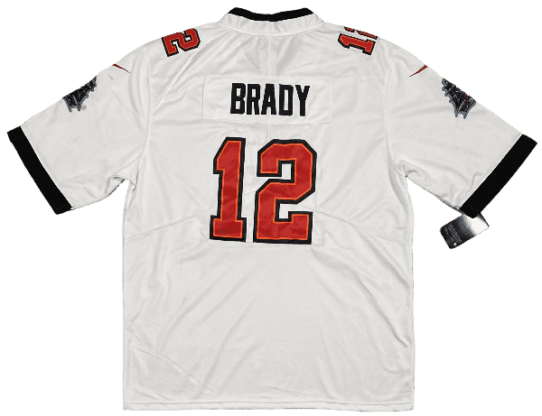 T Shirt Buccaneers " Blanc et Noir "Tom Brady"