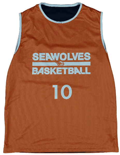 Jersey Seawolves Basketball Bleu et Orange Double Face