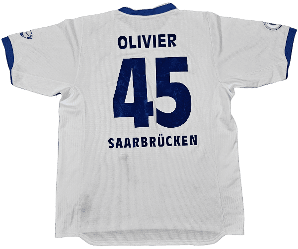 Maillot FC Saarbrücken 2007 - 2008 "Olivier" Blanc et Bleu