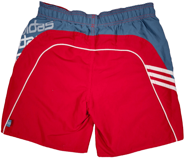 Short Adidas Rouge Gris et Blanc