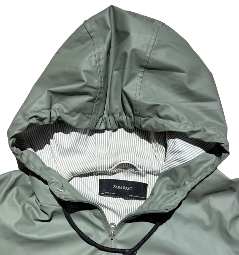 Veste Manteau Zara Vert Militaire