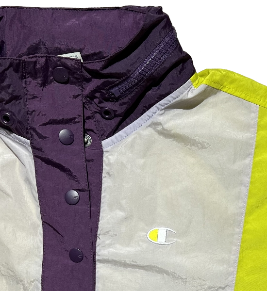 Veste Champion USA Gris, Violette et Jaune Moutarde