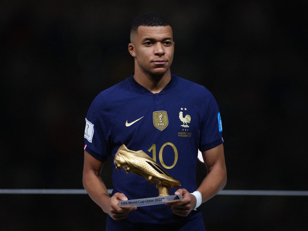 Maillot Nike France Coupe du Monde 2022 "Kylian Mbappe" Bleu