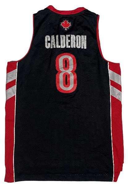 Jersey Toronto Raptors "Jose Calderon" Noir et Rouge
