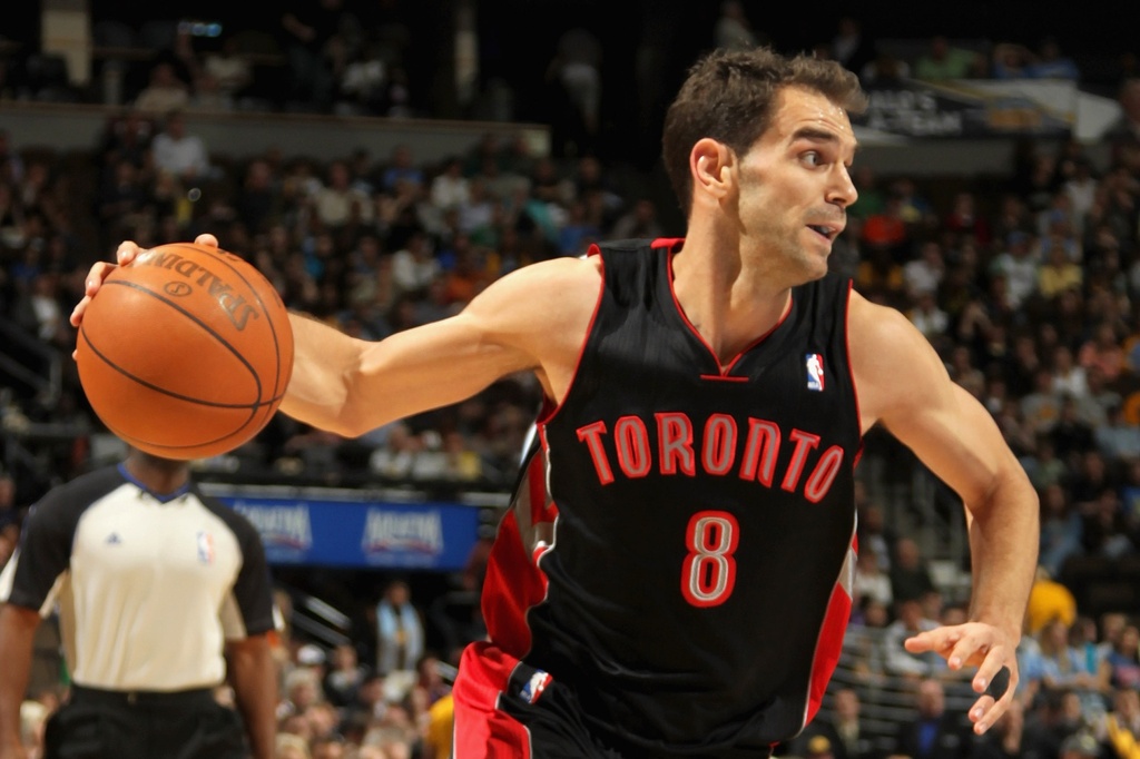 Jersey Toronto Raptors "Jose Calderon" Noir et Rouge
