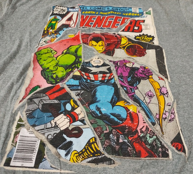 T Shirt Avengers Comic Mashup Short Sleeve Graphic