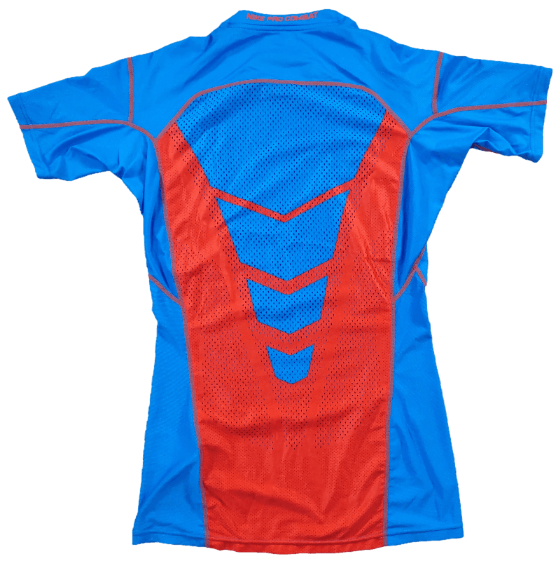 T Shirt Nike Pro Combat Bleu et Orange