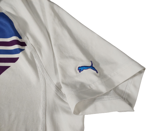 T Shirt Puma Blanc Bleu et Mauve