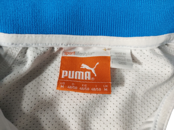 T Shirt Puma Blanc Bleu et Mauve