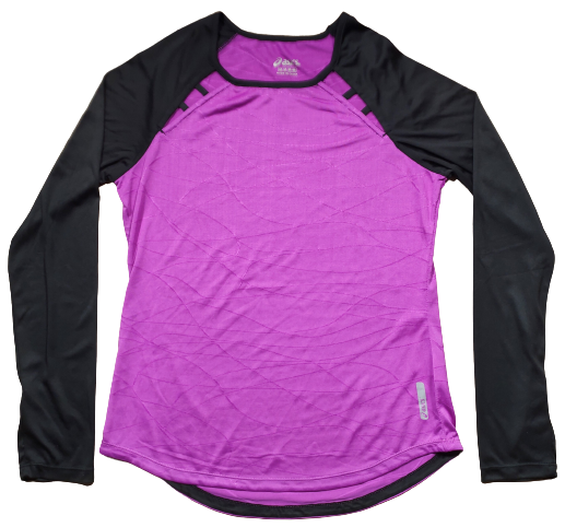 Pull Manches Longues Asics Violet Et Noir