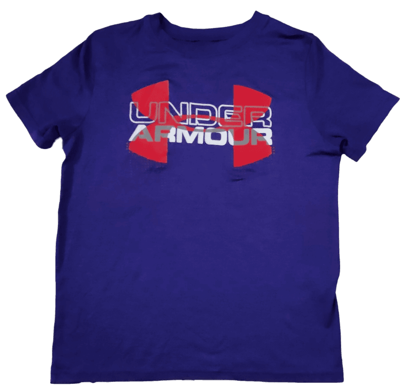 T Shirt Under Armour Violet , Rouge et Blanc