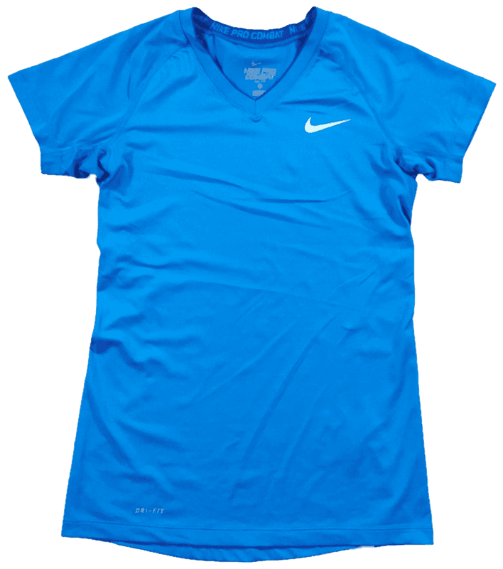 T Shirt Nike Pro Combat Bleu