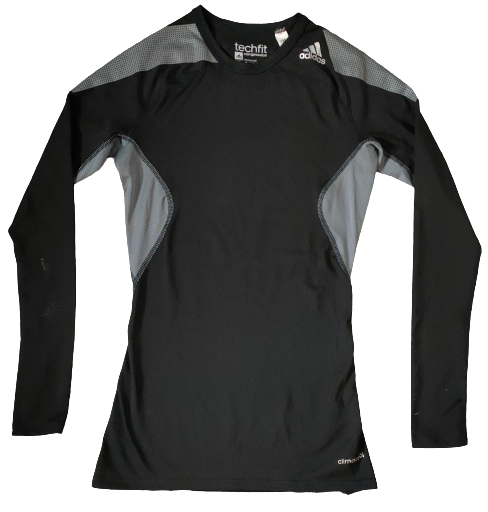 Pull Manches Longues Adidas Noir et Gris Compression