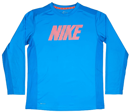 Pull Manches Longues Nike Bleu et Orange