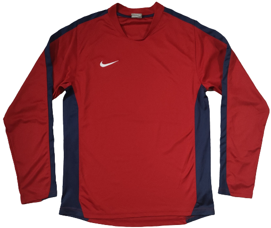 Pull Manches Longues Nike Rouge Et Bleu