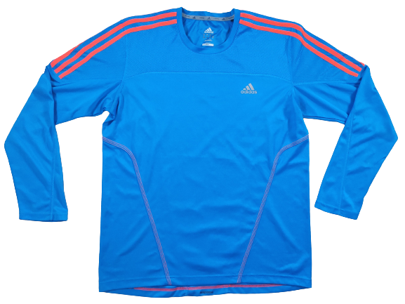 Pull Manches Longues Adidas Bleu et Orange