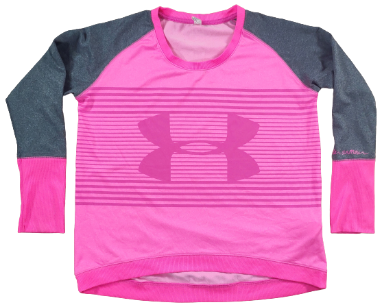 Pull Manches Longues Under Armour Rose et Gris