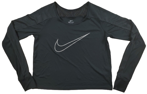 Pull Manches Longues Nike Noir Demi Ventre