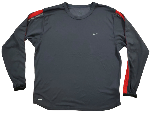 Pull Manches Longues Nike Gris et Rouge