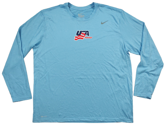 Pull Manches Longues Nike USA Hokey Bleu Ciel