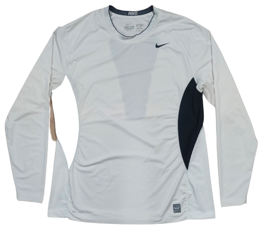 Pull Manches Longues Nike Blanc et Noir