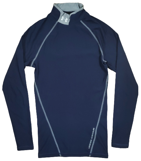 Pull Manches Longues  Under Armour Bleu Marine et Gris Compression