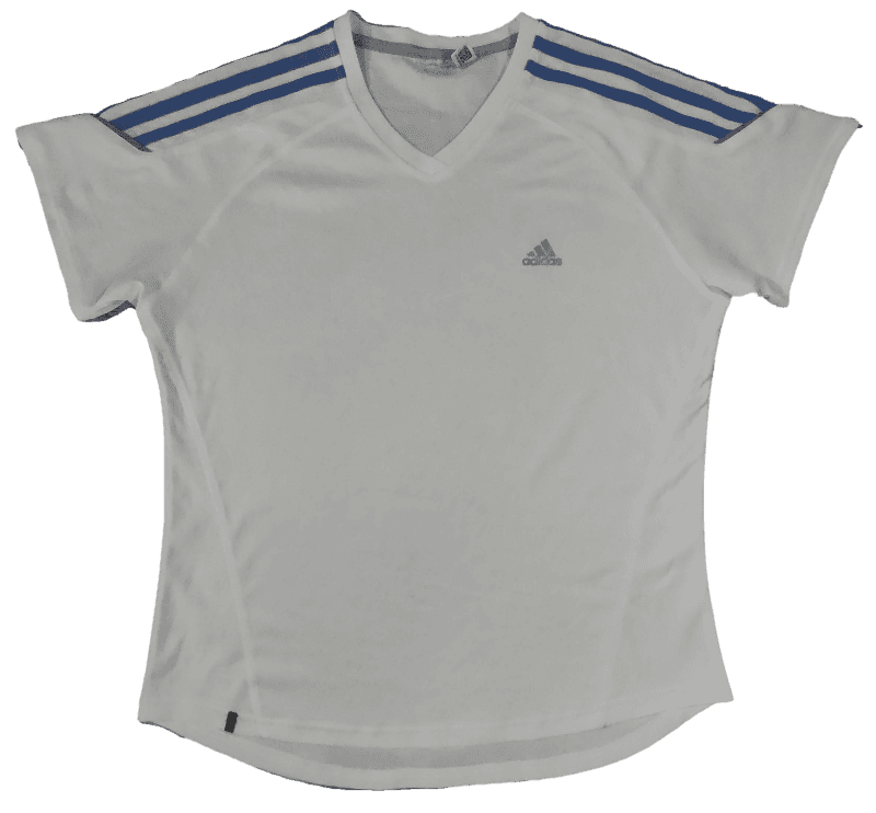 T Shirt Adidas Blanc Et Bleu