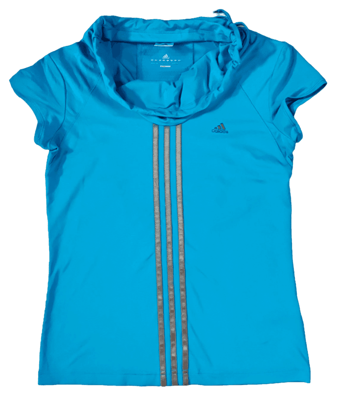 T shirt Adiddas Bleu Col bateau