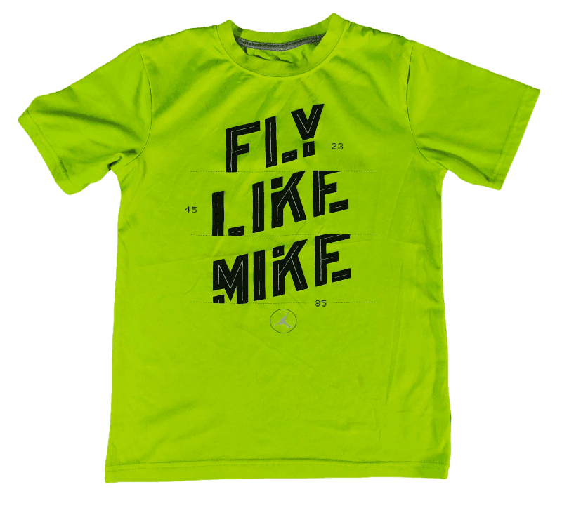 T Shirt Nike Vert Fluo Fly Like Mike