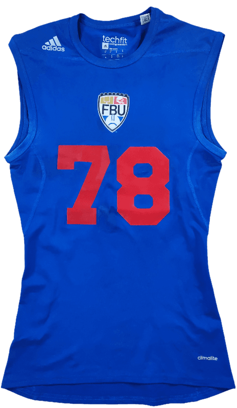 Sans Manches Adidas FBU 78 Bleu et Rouge