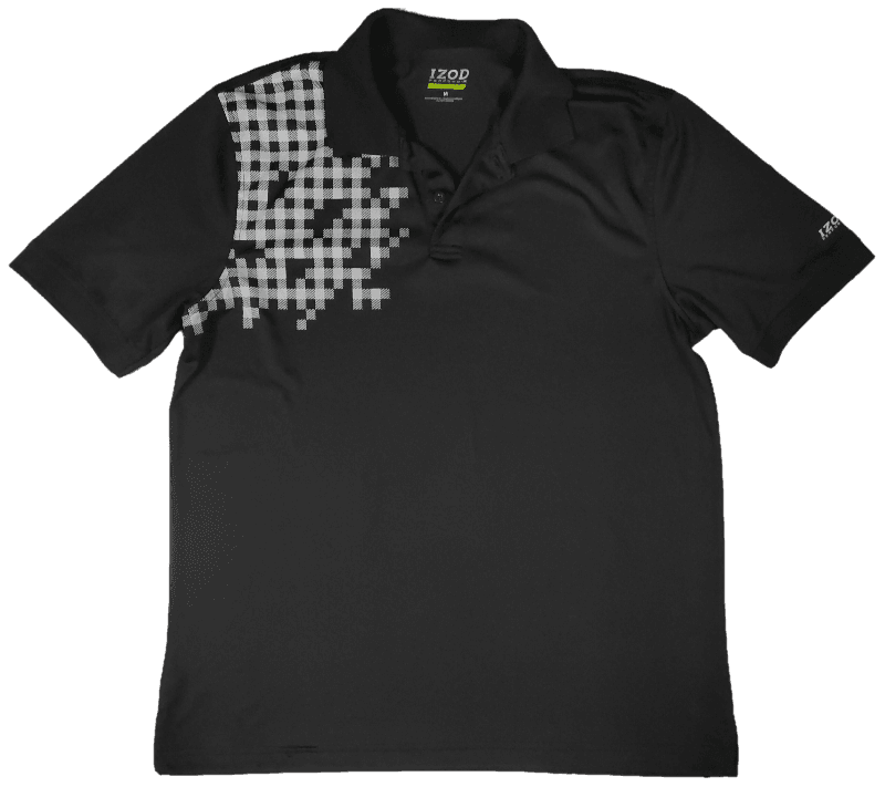 T Shirt Izod Noir Et Gris