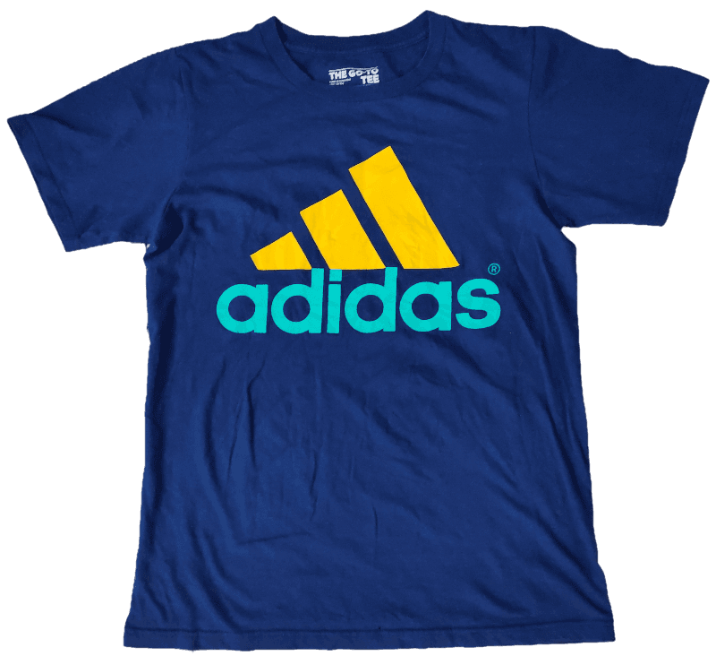 T Shirt Adidas Bleu