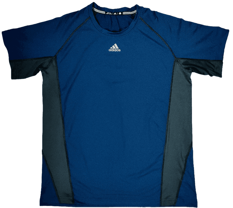 T Shirt Adidas Bleu Et Gris