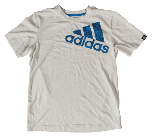 T Shirt Adidas Blanc et Bleu