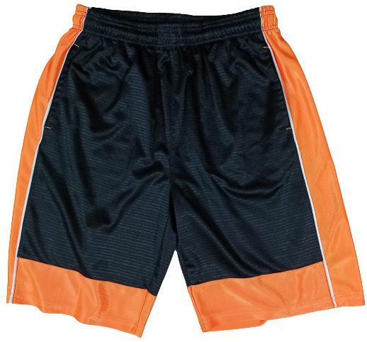 Short Noir Et Orange