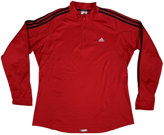 Pull Manches Longues Adidas Rouge Et Noir