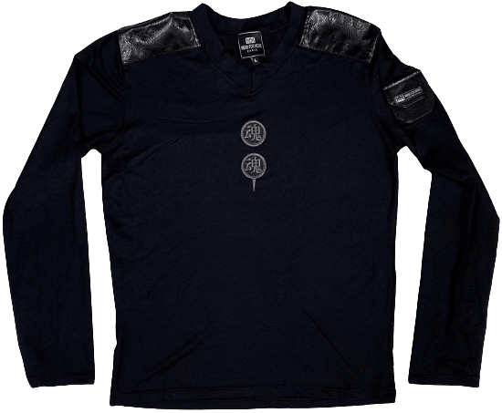 Pull Manches Longues Noir Compression