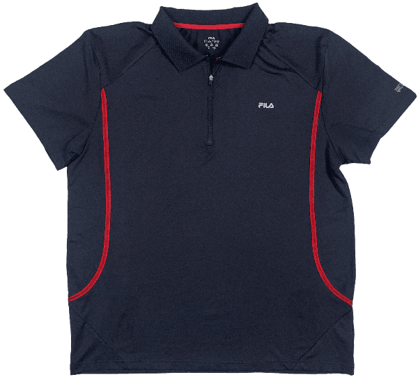 T Shirt Fila Noir et Rouge