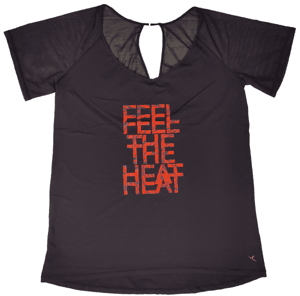 T Shirt Old Navy Violet "Feel The Heat"