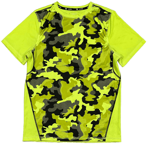 T Shirt Vert Fluo et Noir Beruilé