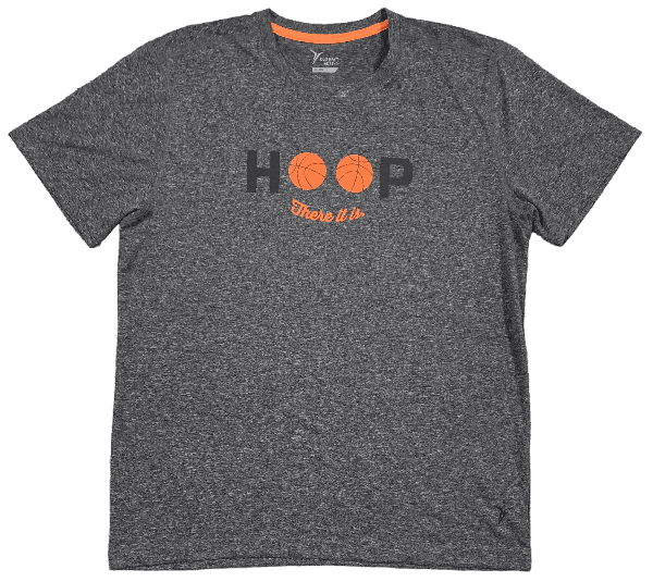 T Shirt Old Navy Gris et Orange "Hoop"