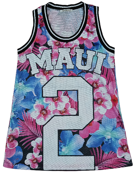 Sans Manches Maui Rose et Bleu