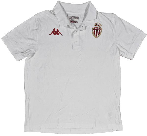 T Shirt Kappa AS Monaco Blanc et Rouge