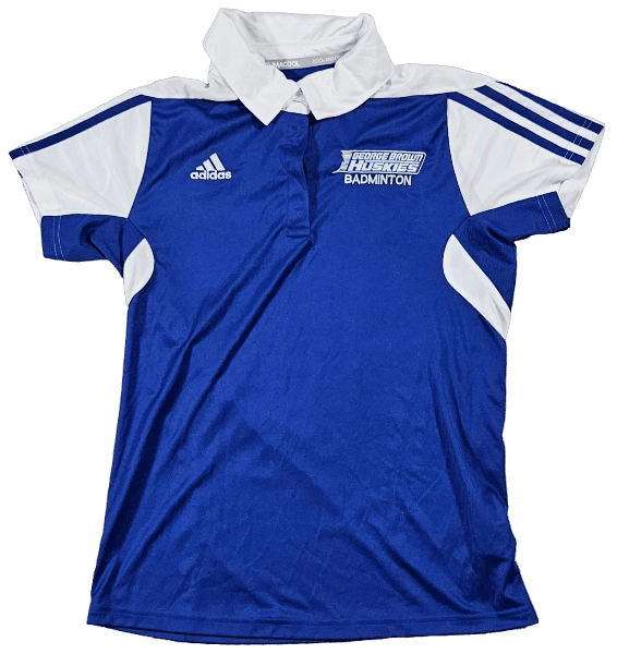 T Shirt Adidas Bleu et Blanc Huskies Badminton