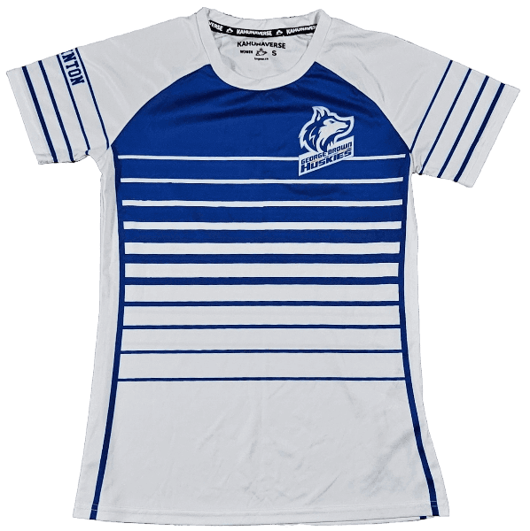 T Shirt Huskies Bleu et Blanc