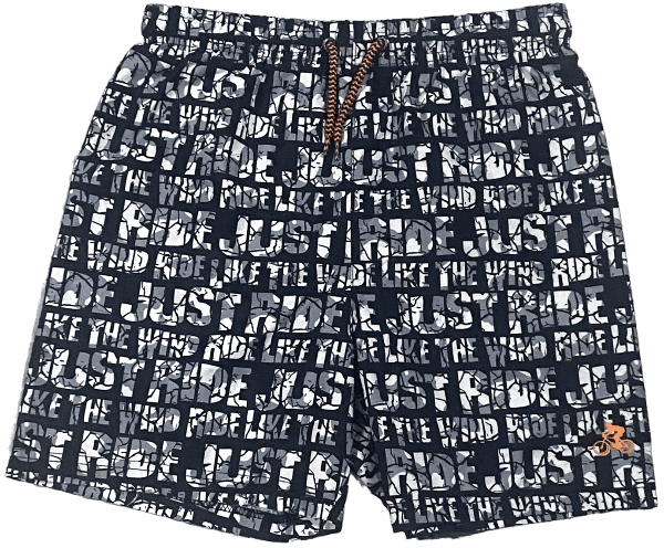 Short LC Waikiki Noir et Blanc "Just Ride"