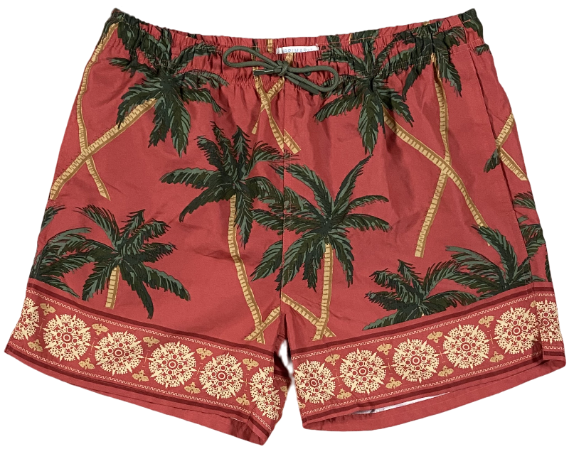 Short Hawaii Rouge et Vert