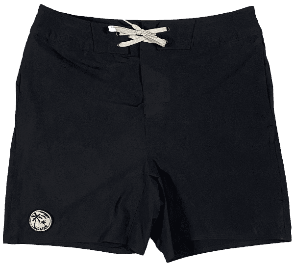 Short Decathlon Noir "Palmier"