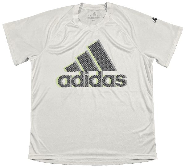 T Shirt Adidas Blanc et Gris