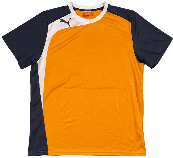 T Shirt Puma Orange Gris et Blanc